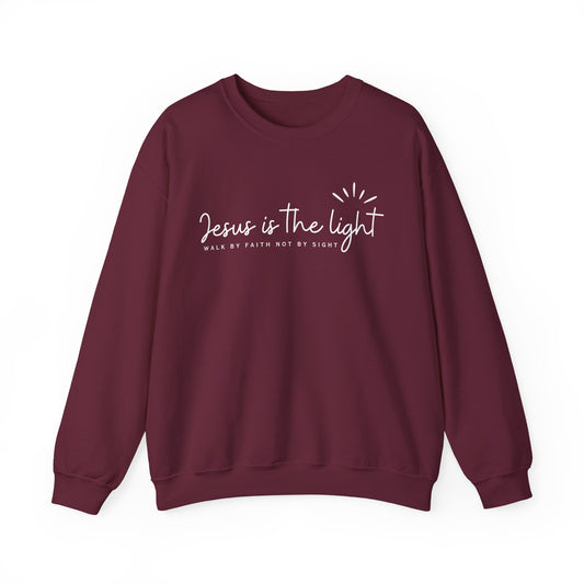 Jesus is the Light! Classic Crewneck Cozy Sweatshirt