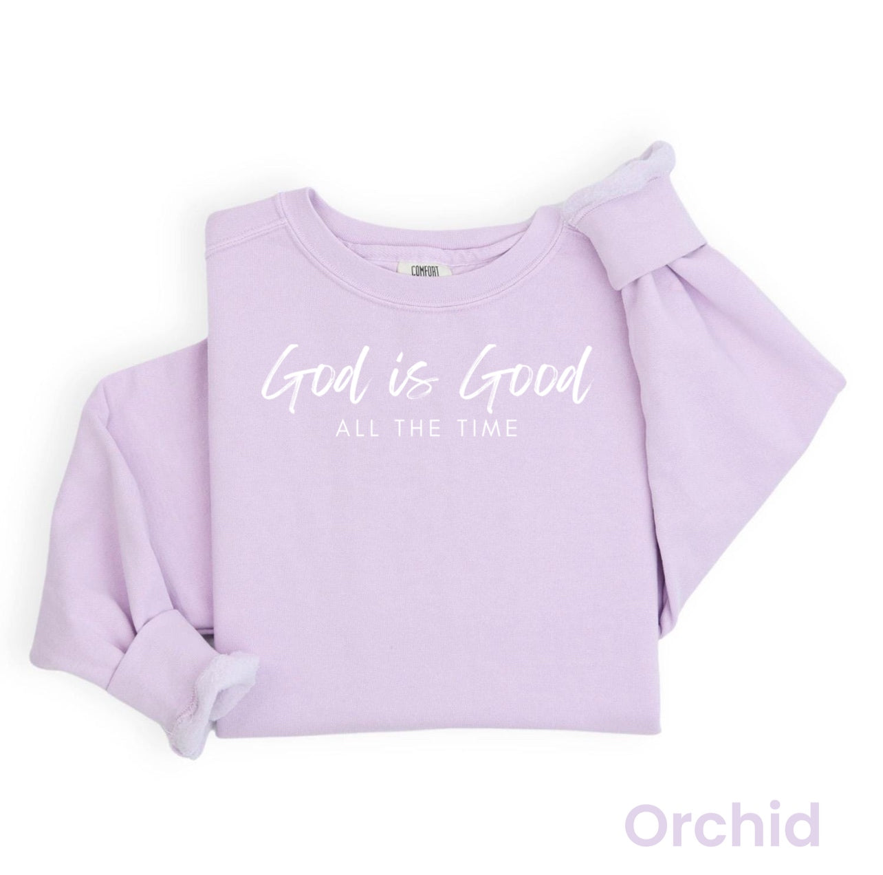 “God Is Good” Christian Heavyweight Crew Sweatshirt