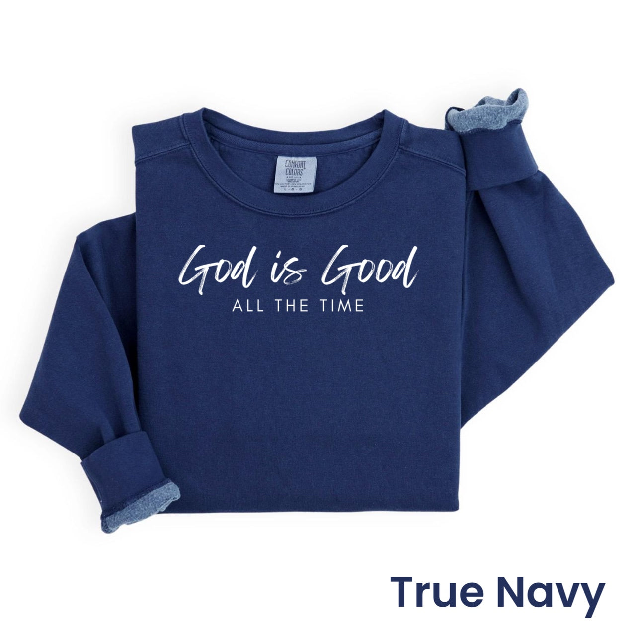 “God Is Good” Christian Heavyweight Crew Sweatshirt