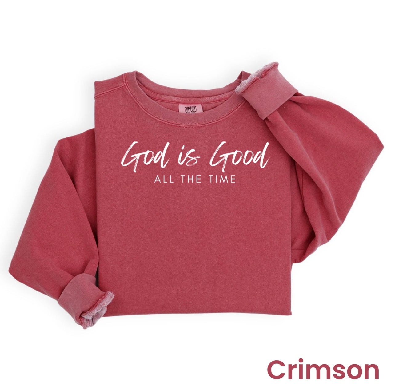 “God Is Good” Christian Heavyweight Crew Sweatshirt